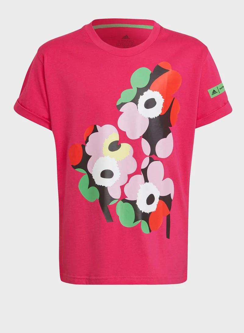 Adidas Youth Marimekko Graphic T-Shirt