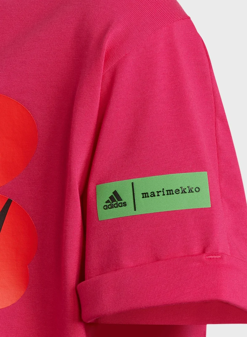 Adidas Youth Marimekko Graphic T-Shirt