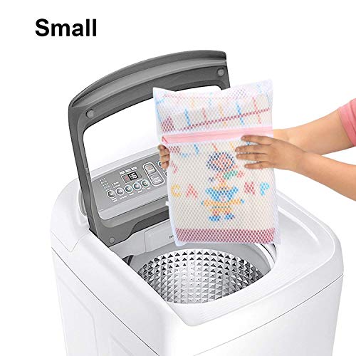 HOKIPO Mesh Laundry Clothes Washing Bag, Pack Of 4 (Ar2021, White) - Image 5
