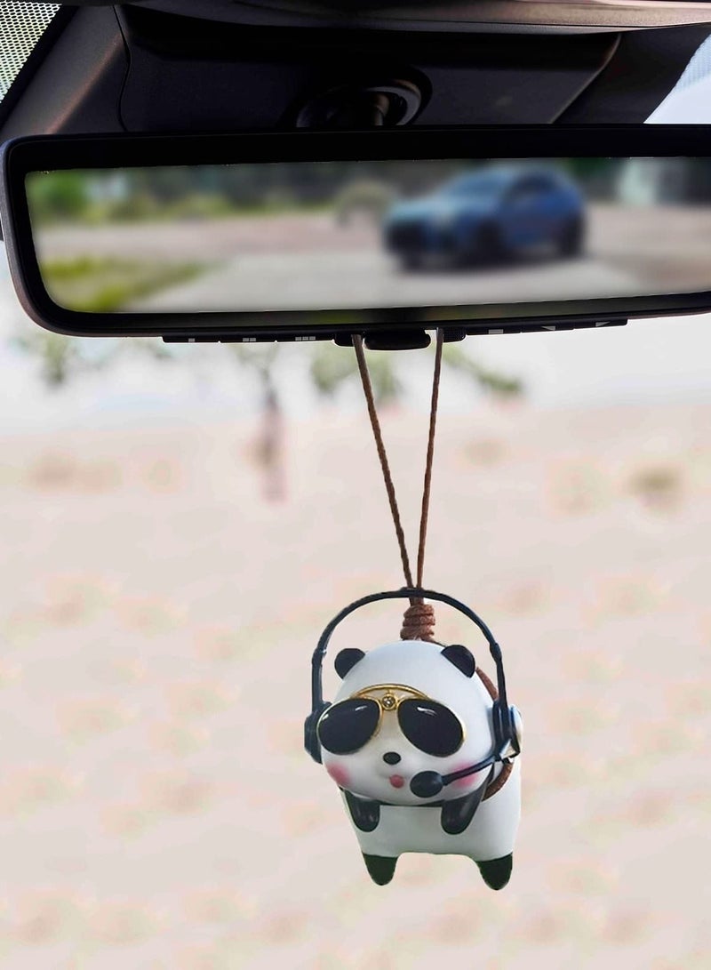 Y&D Car Hanging Accessories, Panda Pendant Interior, Rearview Mirrors Charms Ornament, Decoration Charm Pendant, Suspension  - Image 4