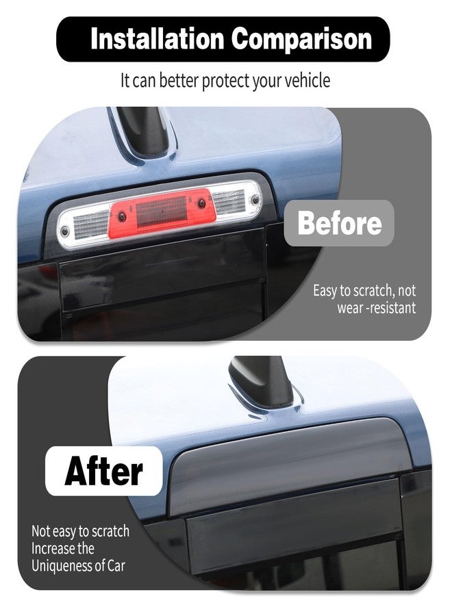 HTHE for Dodge Ram 1500 2500 3500 High Mount Brake Light Cover Trim for 2018-2023 Compatible with Dodge Ram 1500 Trim Accessories (ABS, 1pcs) - Image 4