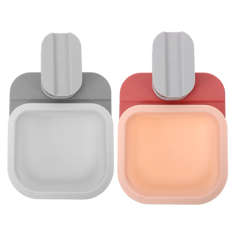 2Pcs Clip Garbage Can Rotatable Waste Basket Trash Container Garbage Bucket - Image 1