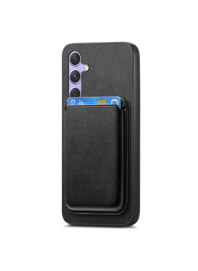 اس-توب جراب لهاتف Samsung Galaxy A55 Retro Magsafe Card Bag غطاء خلفي من البولي يوريثان - Image 2
