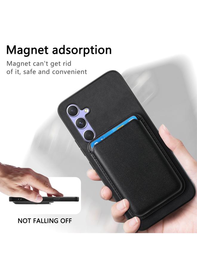اس-توب جراب لهاتف Samsung Galaxy A55 Retro Magsafe Card Bag غطاء خلفي من البولي يوريثان - Image 5