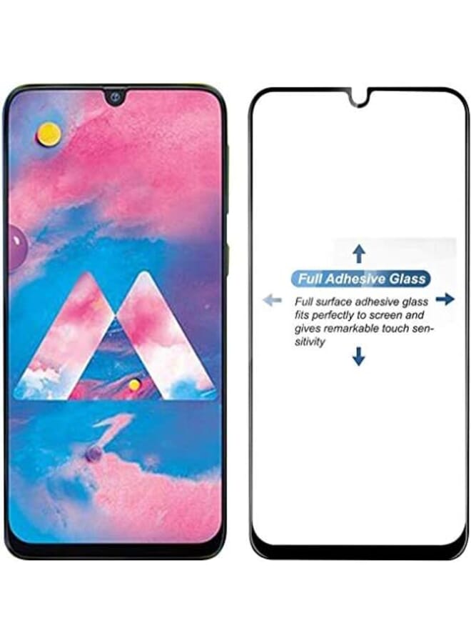 Glass Tempered Glass For Samsung Galaxy A70 Full Screen Protector Black Frame - Image 3
