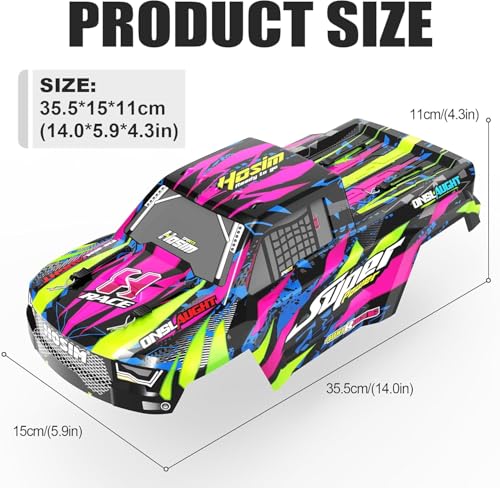 Hosim X08 RC Car Body Shell X07 X08 X07W RC Truck Replacement Parts X8CK04 X08 RC Car AccessoriesPink - Image 5