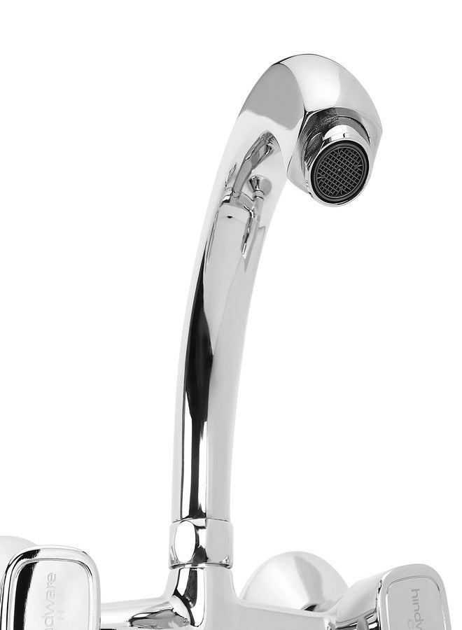 Hindware F740023CP Dove Hot and Cold Sink Mixer with Swivel (Wall Mounted), Brass with Chrome Finish, Kitchen Mixer Tap - Image 5