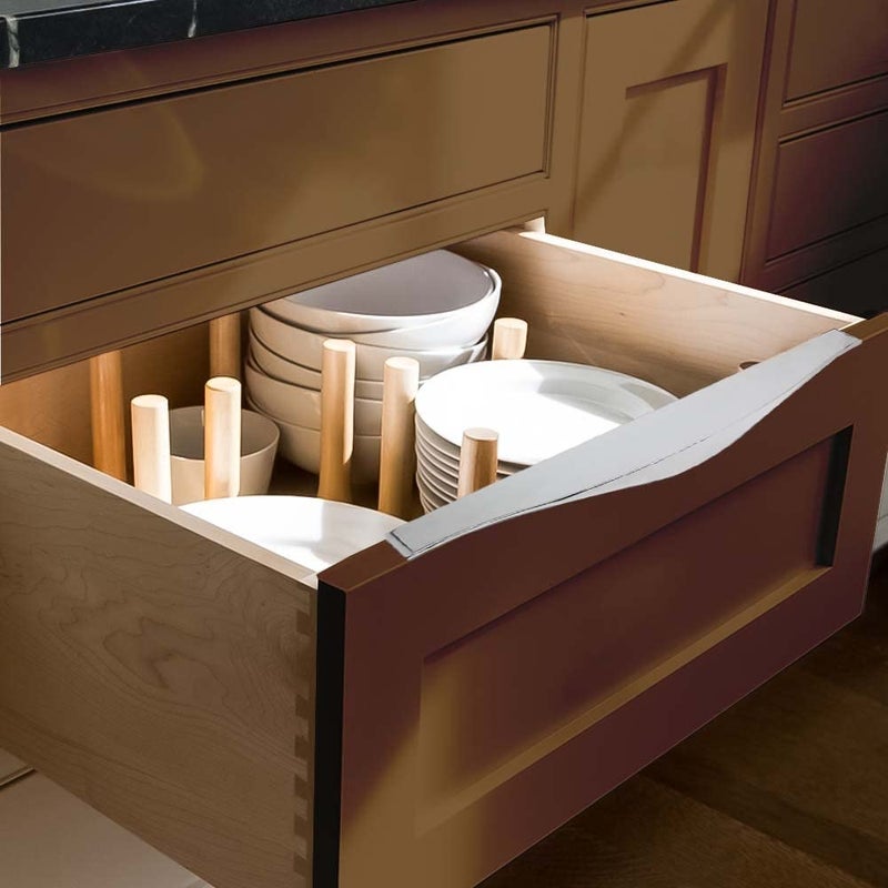 Volo VOLO Aluminium Kitchen Profile HandleDrawer Cabinet Profile HandleWardrobeCupboard Drawer Profile Handle for Drawer Colour Chrome Finish 18 450 mm 10  - Image 1