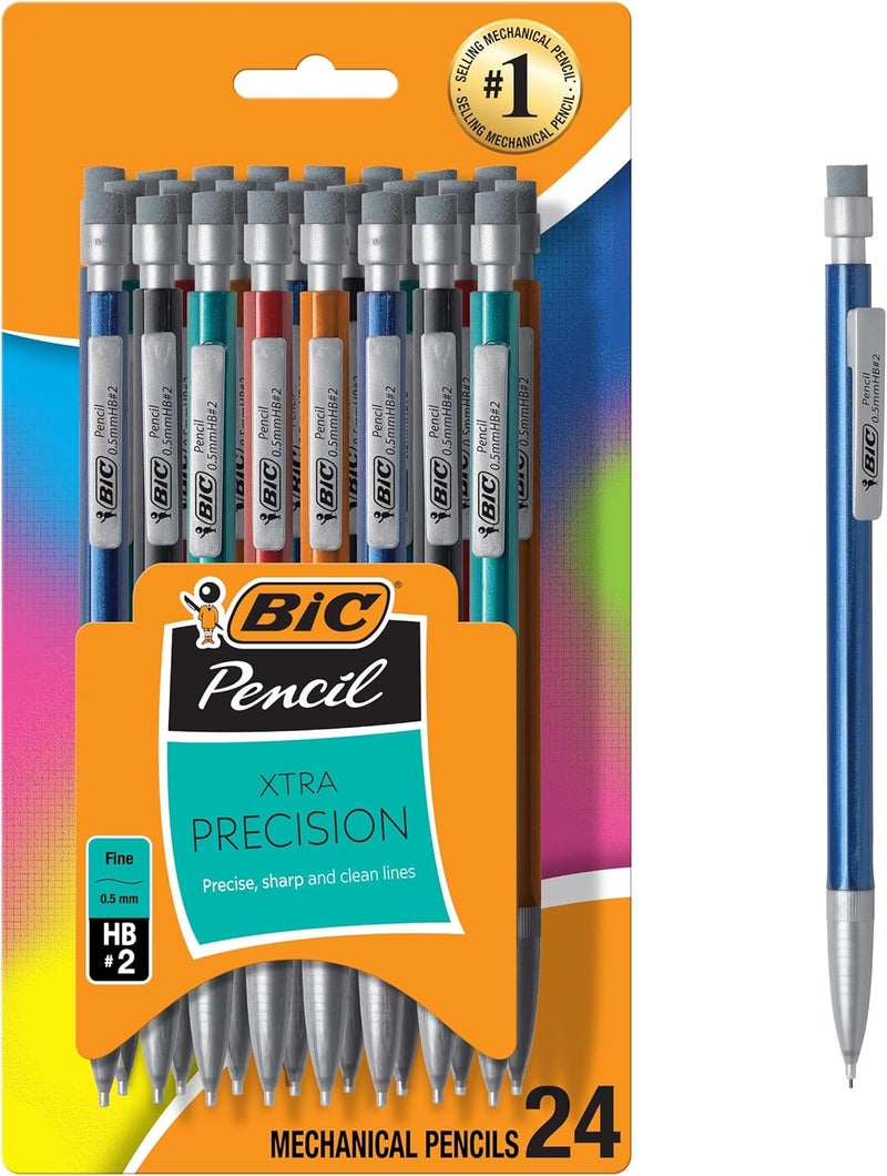 BIC Xtra Precision Mechanical Pencils - 24 Count Pack with 0.5mm Fine Point - Image 1