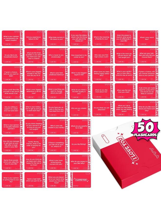 Bluejw 50 Couple Cards Couple Desktop Game Interactive Dialogue English Game Cards Hot Sale - Image 2