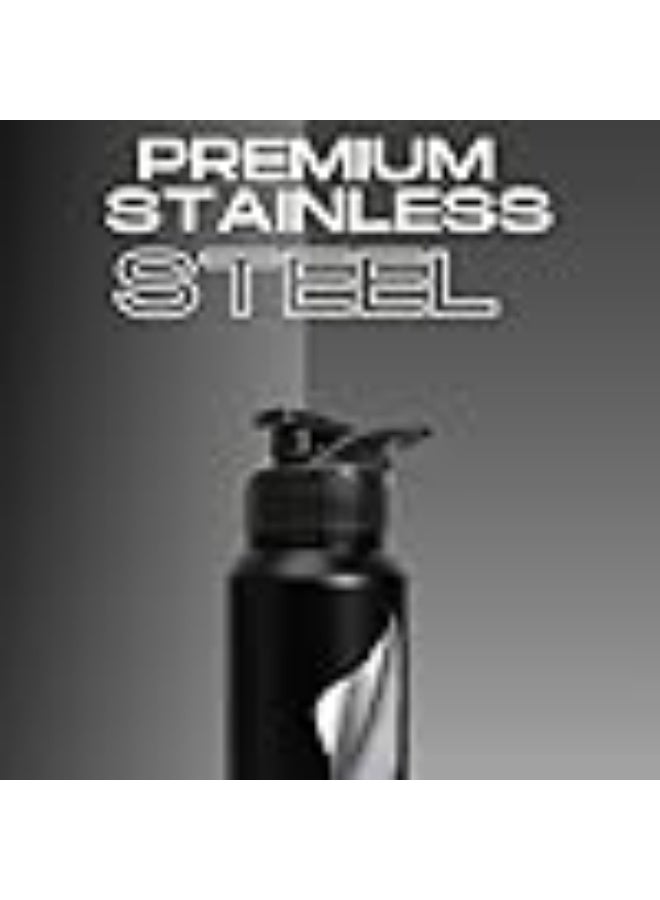 Speedex Stainless Steel Metal Water Bottle 1 Ltr 1000 ml, BIS Approved, Leak Proof Sipper Cap Bottle for Office, School, Gym, Travel, Daily Use for Men, Women, Kids, Adults, Black Blue, Set of 2 - Image 3
