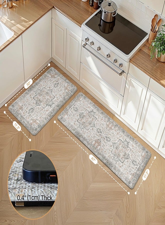 GENIMO Anti Fatigue Kitchen Mats for Floor 2PCS, Cushioned Standing Mats - Image 2