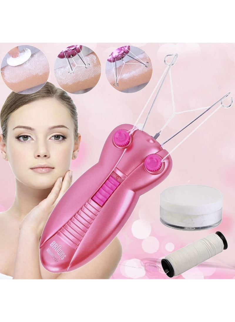 BrOwns - Women Electric Epilator Female Body Painless Shaver Cotton Thread Epilator Skin Care Machine - Image 1