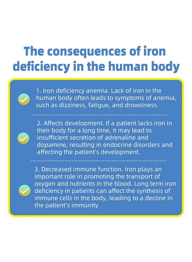 مجموعة اختبار فقر الدم الناجم عن نقص الحديد في المنزل، دقة عالية، سهل القراءة والاستخدام 2 اختبار - Image 5