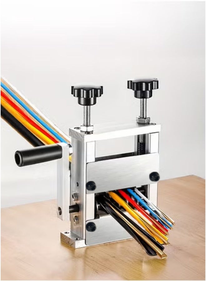 شو وو آلة تجريد الأسلاك اليدوية، مصنوعة من سبائك الألومنيوم المحمولة بمقبض يدوي، أداة فعالة لتجريد الأسلاك - Image 1