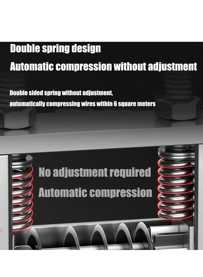 شو وو آلة تجريد الأسلاك اليدوية، مصنوعة من سبائك الألومنيوم المحمولة بمقبض يدوي، أداة فعالة لتجريد الأسلاك - Image 4