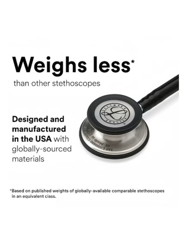 ثري أم ليتمان ستيثوسكويب ليمان كلاسيك 3، 27 بوصة، لون خفيف أزرق دخان، 5875 - Image 5