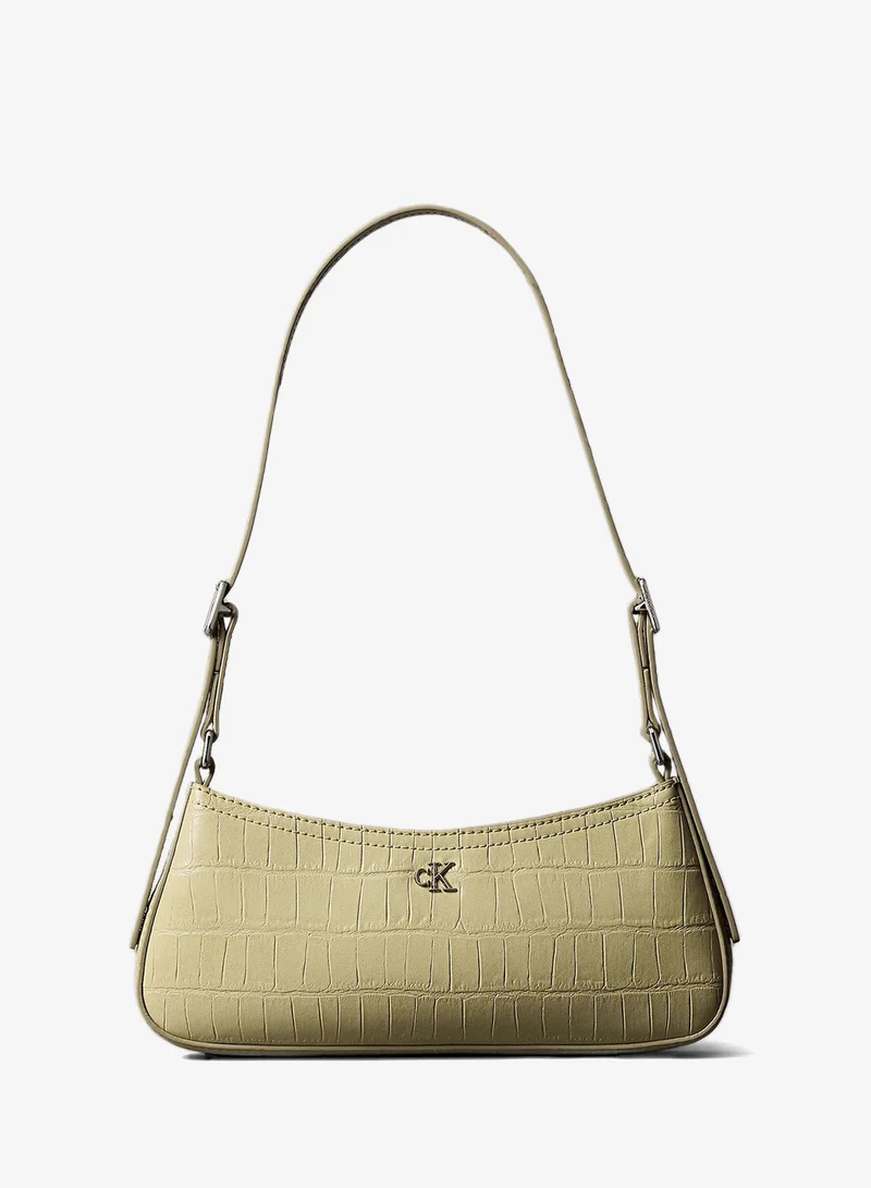 CALVIN KLEIN Small Croc-Effect Shoulder Bag
