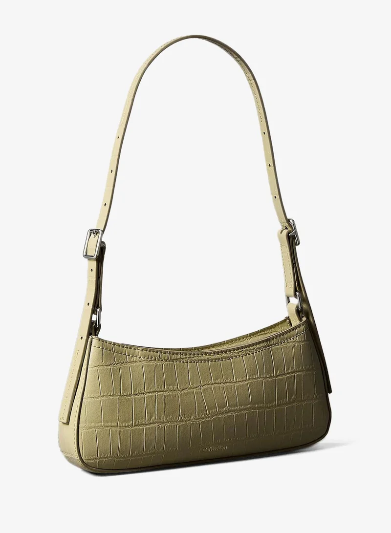 CALVIN KLEIN Small Croc-Effect Shoulder Bag