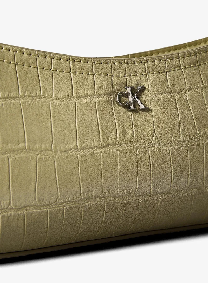 CALVIN KLEIN Small Croc-Effect Shoulder Bag
