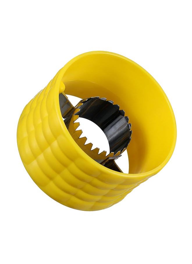 Thoraya - Corn Cob Stripper Peeler Remove Kernel Portable Stainless Steel Corn Stripper for Kitchen Yellow - Image 1