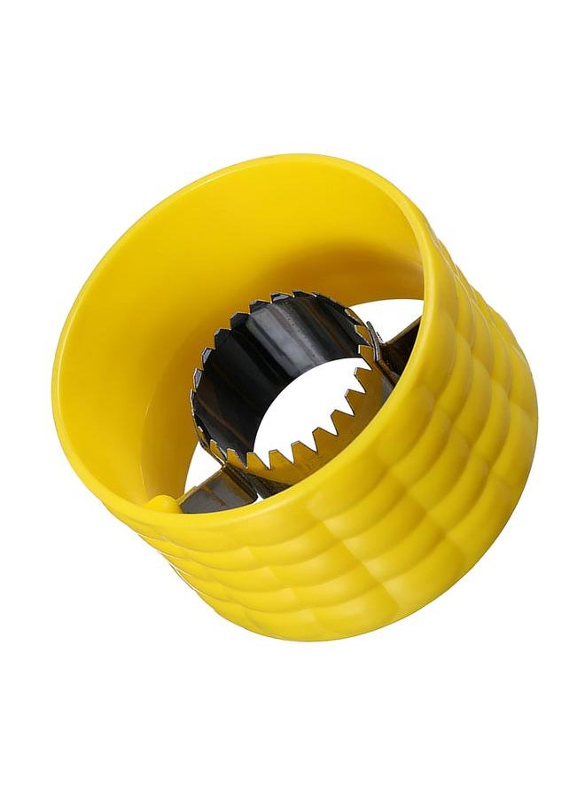 Thoraya - Corn Cob Stripper Peeler Remove Kernel Portable Stainless Steel Corn Stripper for Kitchen Yellow - Image 1