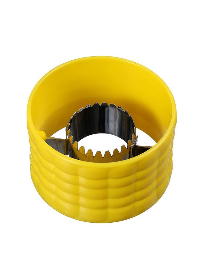 Thoraya - Corn Cob Stripper Peeler Remove Kernel Portable Stainless Steel Corn Stripper for Kitchen Yellow - Image 1