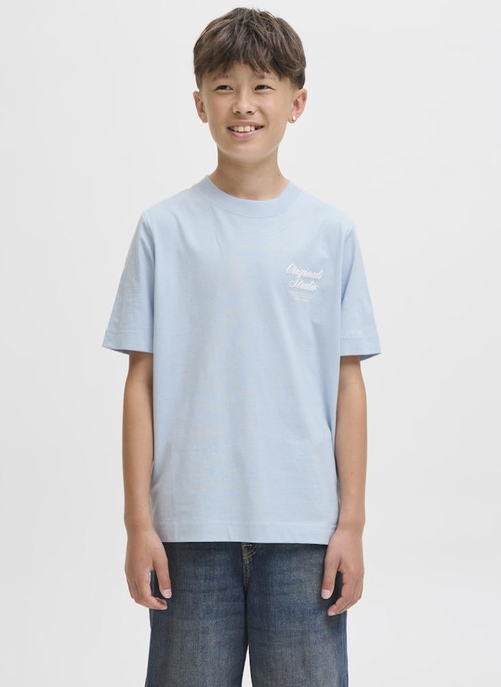 Jack & Jones Junior Youth Logo Crew Neck T-Shirt - Image 1