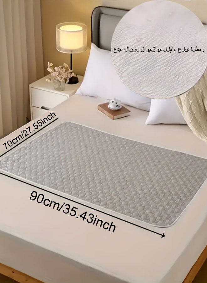 90*70CM Safe Sleep Shield Premium Waterproof Bed Pads，Reusable Washable Incontinence Bed Pad for Elderly Care, Kids, Pets, Leakproof Protection Diaper Pad with Ultra Absorbent Layers， Absorbent Underpads - Image 1