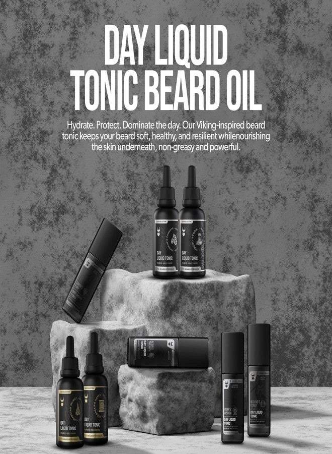 The Beard Struggle - Day Liquid Tonic Beard Oil - Gold Collection, Valhalla's Gates - Beard Oil for Men - Moisturize, Softens Hair, Reduces Itch - Day Time Beard Growth Oil (1 Fl oz) - Image 2