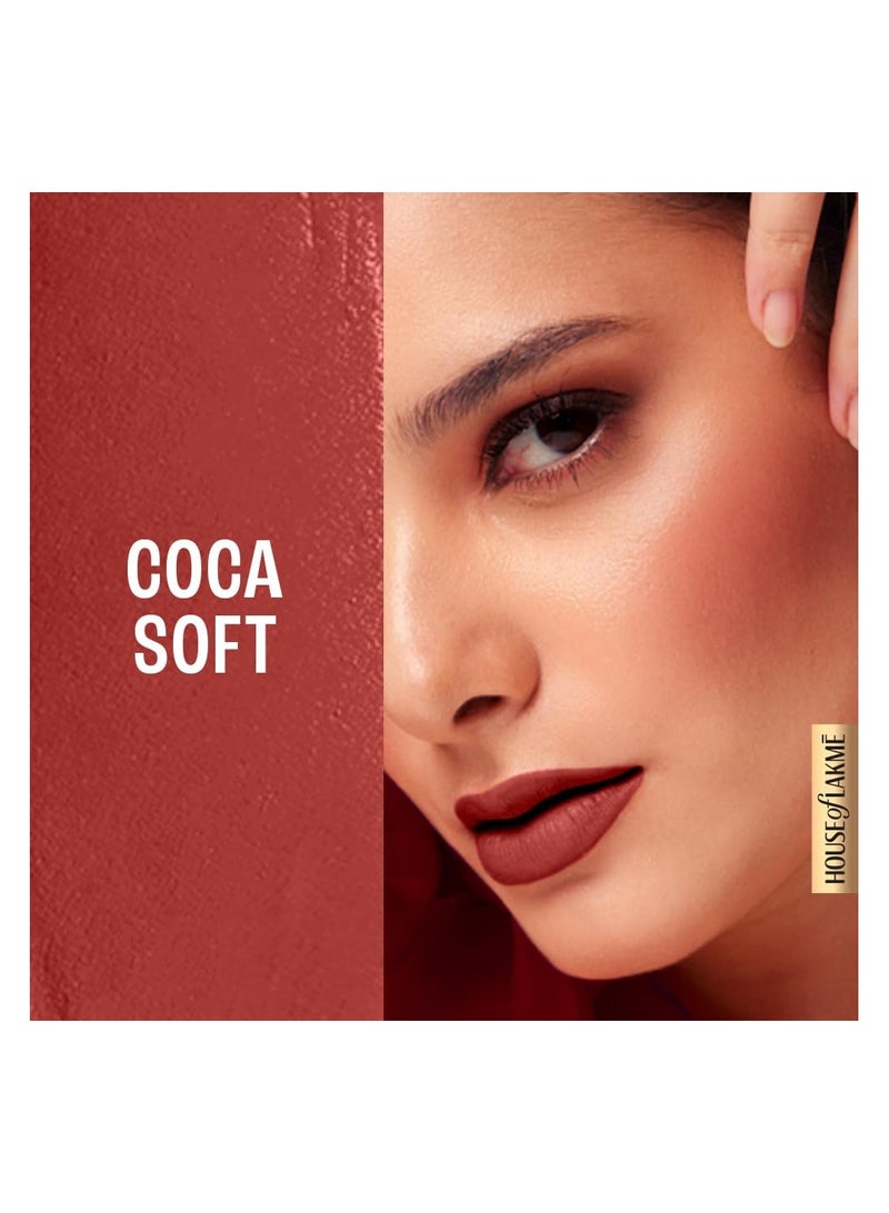 Lakme 9 to 5 Weightless Mousse Lip & Cheek Color, Coca Soft, 9 g - Image 5