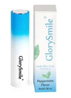 GlorySmile Multi Effect Fresh Oral Spray Breath Freshener Mouth Spray for Breath Freshening Mouth Spray Bad Breath Removal Oral Spray Making You Feel Refreshing and Smell Good Peppermint 8ml  - Image 1