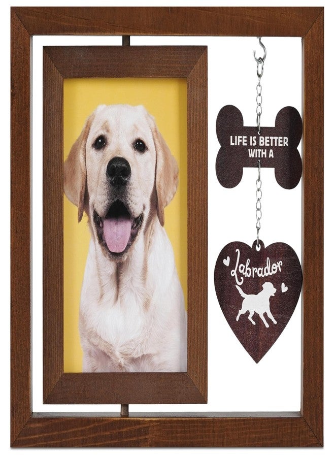 InnoBeta Labrador Gifts, Rotating Picture Frame, 4x6 Double-Sided Display Photo Frame, Life is Better with A Labrador - Image 1