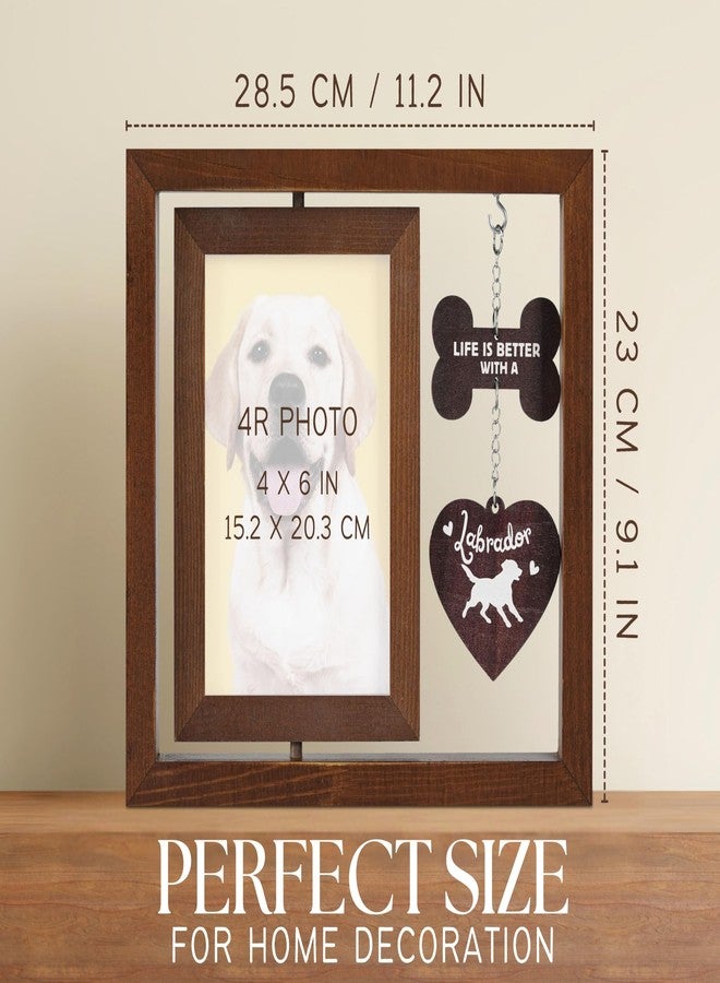 InnoBeta Labrador Gifts, Rotating Picture Frame, 4x6 Double-Sided Display Photo Frame, Life is Better with A Labrador - Image 3