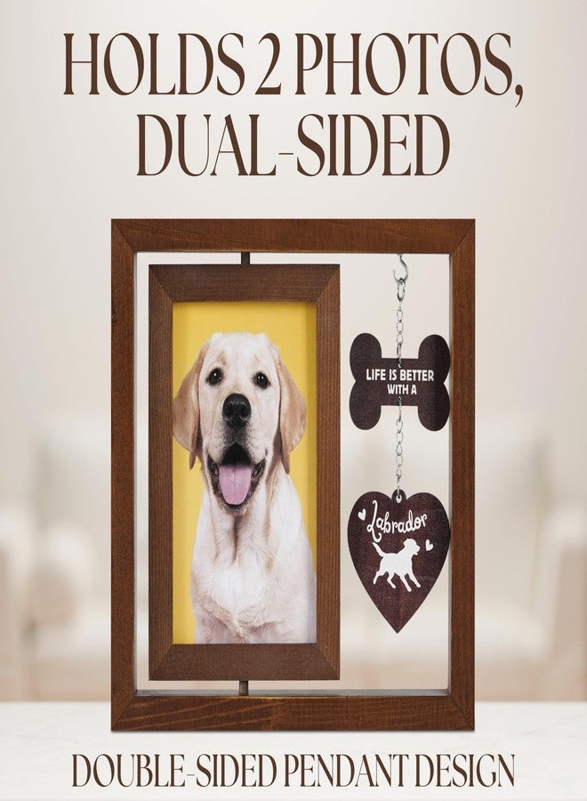 InnoBeta Labrador Gifts, Rotating Picture Frame, 4x6 Double-Sided Display Photo Frame, Life is Better with A Labrador - Image 5