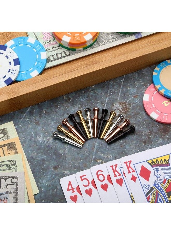 Mudder - 8 Pieces Metal Cribbage Pegs Cribbage Board Pegs Fit 1/ 8 Holes Cribbage Pegs With A Tapered Design For Cribbage With 4 Colors - Image 1