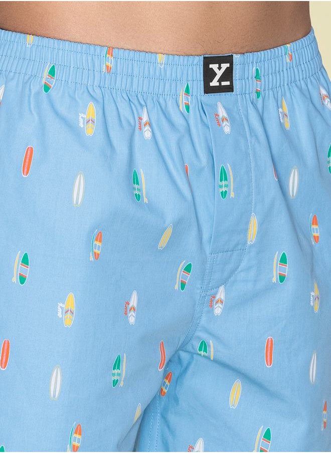 XYXX - Printed Cotton Boxer Shorts with Elasticated Waistband by Styli - Image 1