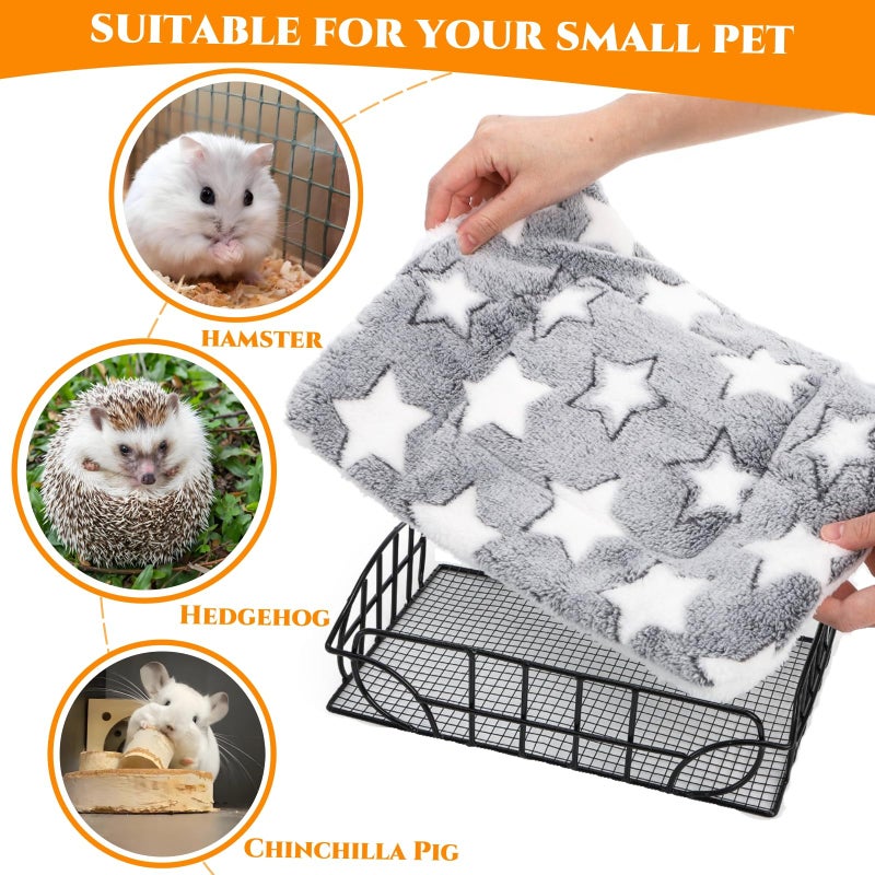 Acshio Rat Cage Platform, Metal Basket Rat Hammock with Mat, Hanging Chew Proof Squirrel Cage Bed Platform Accessories, Small Animal Habitat for Hamster, Hedgehog, Chinchilla Pig, Black - Image 3