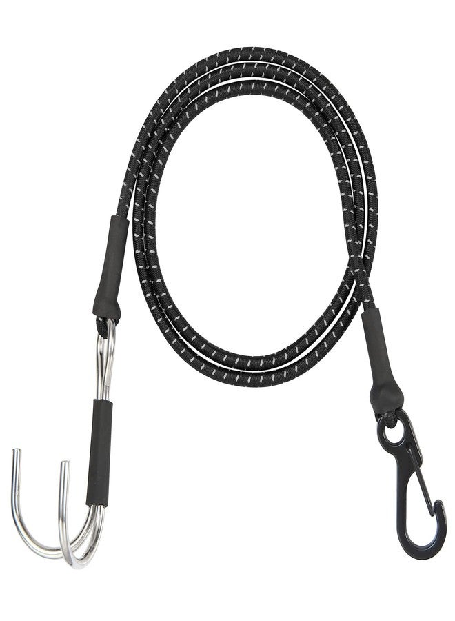 RXZIXYL 1/10 RC Crawler Elastic Force Escape Rope,Kinetic Winch Strap, 1/10 Scale RC Accessories Rescue Trailer Hook for Axial SCX10 Traxxas TRX4 Upgrade Parts (Black) - Image 1