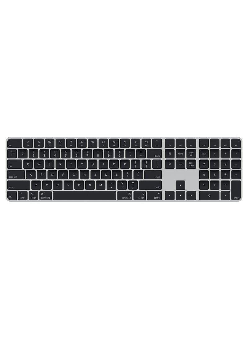 ابل  لوحة مفاتيح سحرية مع معرف اللمس ولوحة مفاتيح رقمية لطرازات ماك مع شريحة أبل (USB-C) - أسود إنجليزي أمريكي (2024) - مخزون رسمي - Image 1