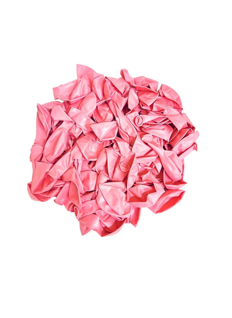 بارتي فن بالون معدني 12 بوصة لون وردي أطفال 40 قطعة - Image 3