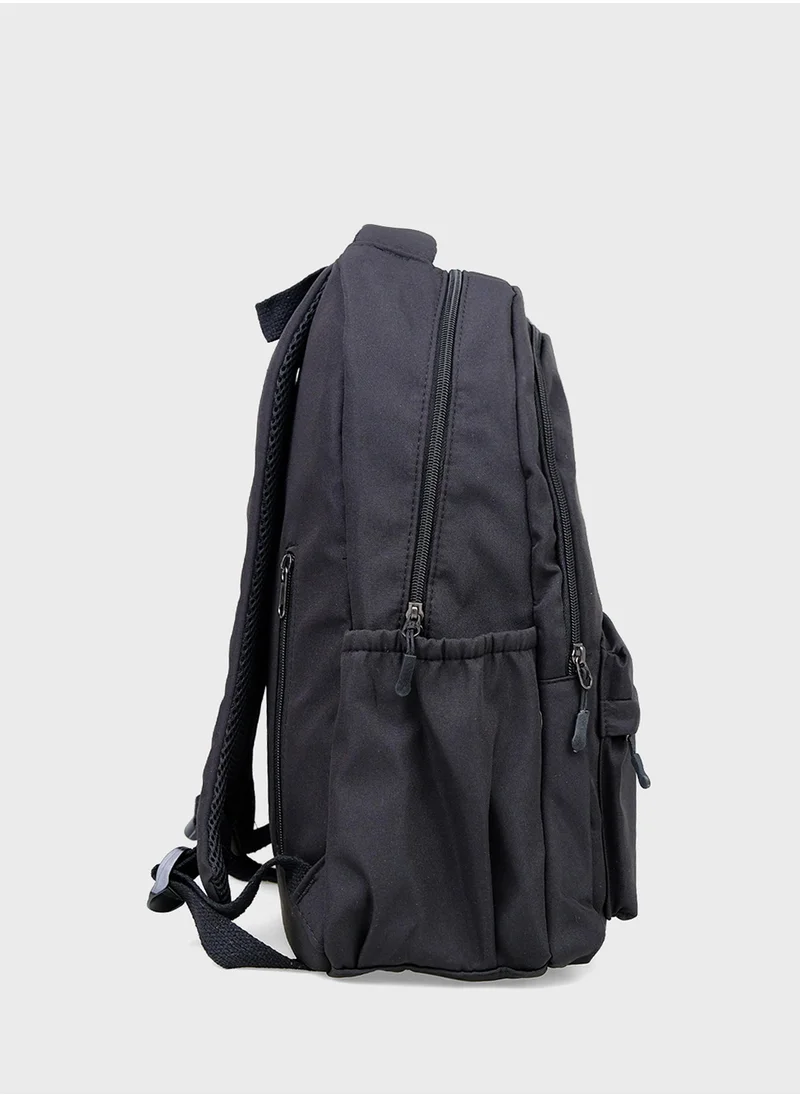 JUNE Kids Waterproof Nylon Zip Around Backpack