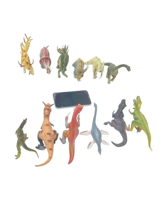 Large Herbivorous Dinosaur Model Set Six In A Set Cognitive Animal Toy Gift For Kids - Image 4