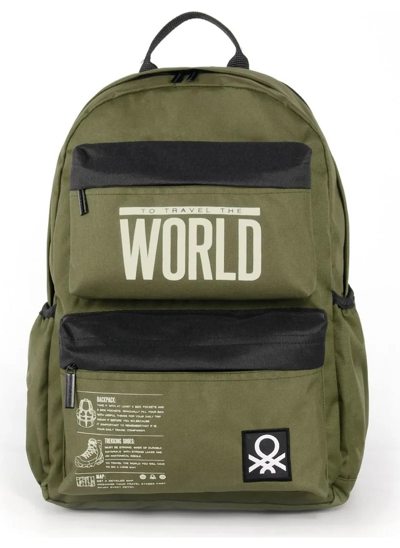 UNITED COLORS OF BENETTON "the World" School Backpack 3825