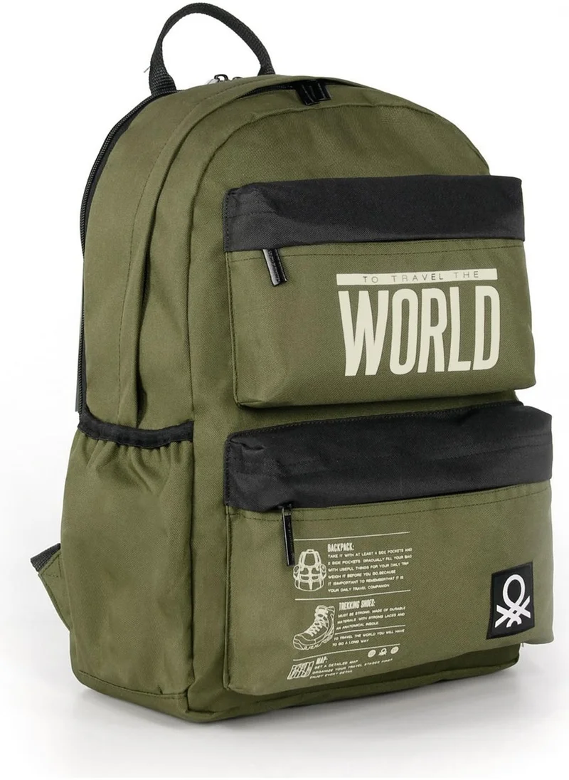 UNITED COLORS OF BENETTON "the World" School Backpack 3825