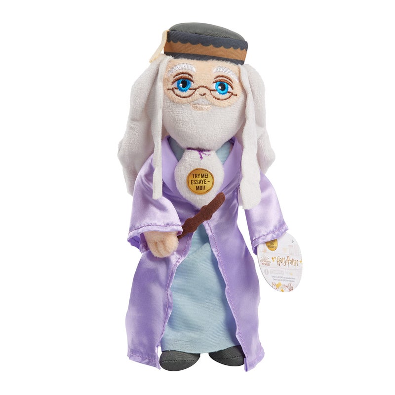 Harry Potter 8Inch Spell Casting Wizards Professor Albus DumbledoreSmall Plushie with Sound Effects - Image 3
