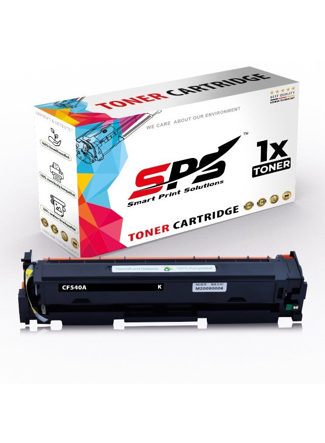 Smart Print Solutions SPS Compatible Toner Cartridges for HP - CF540A 203A | 1x Black | Yield upto 1,400 Pages - Image 1