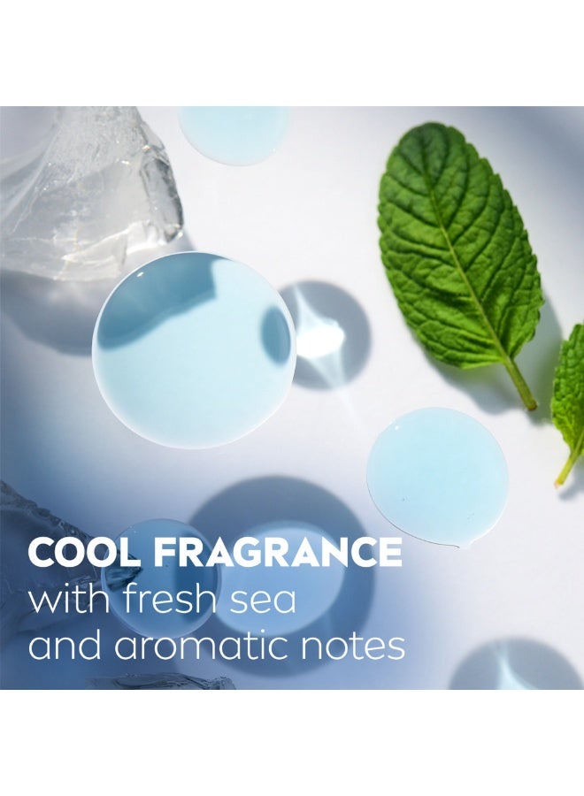 Nivea Men Cool Kick 24h Fresh Effect 3 in 1 Shower Gel 250 ml Body Face Hair Refreshing Cooling Clean Skin Care - Image 3