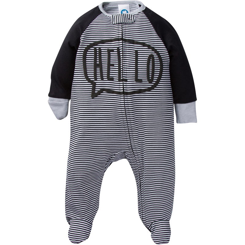 Gerber Baby Boys Sleep 'N Play Footie, Star, Newborn, Pack of 4 - Image 2