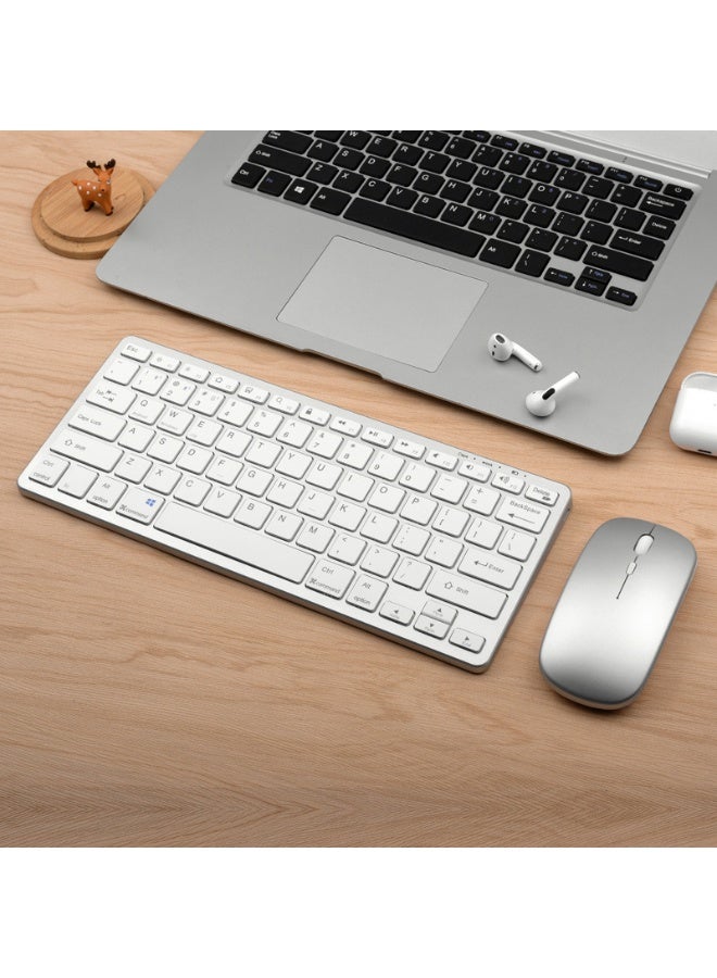 "Wireless Mouse and Keyboard, Tri-mode and Dual-mode Wireless Keyboard, Compatible with Laptops, Desktops, Tablets, and Smartphones"